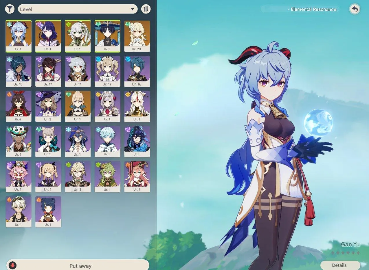 GI1119 Gan Yu Wanderer Nahida Raiden Starter Account 